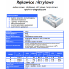 Rękawice nitrylowe bezpudrowe M